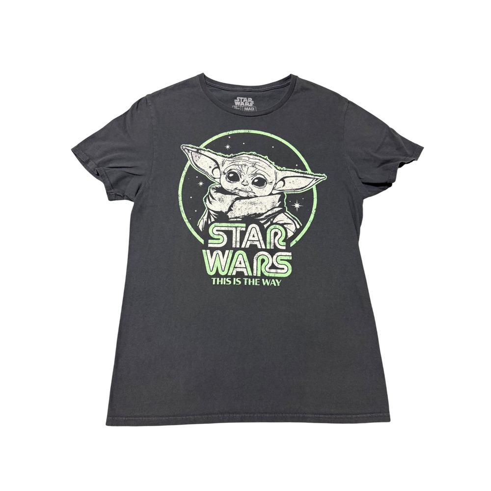Star Wars Baby Yoda‎ This Is The Way Graphic T-Shirt Mens M Dark Gray Mad Engine